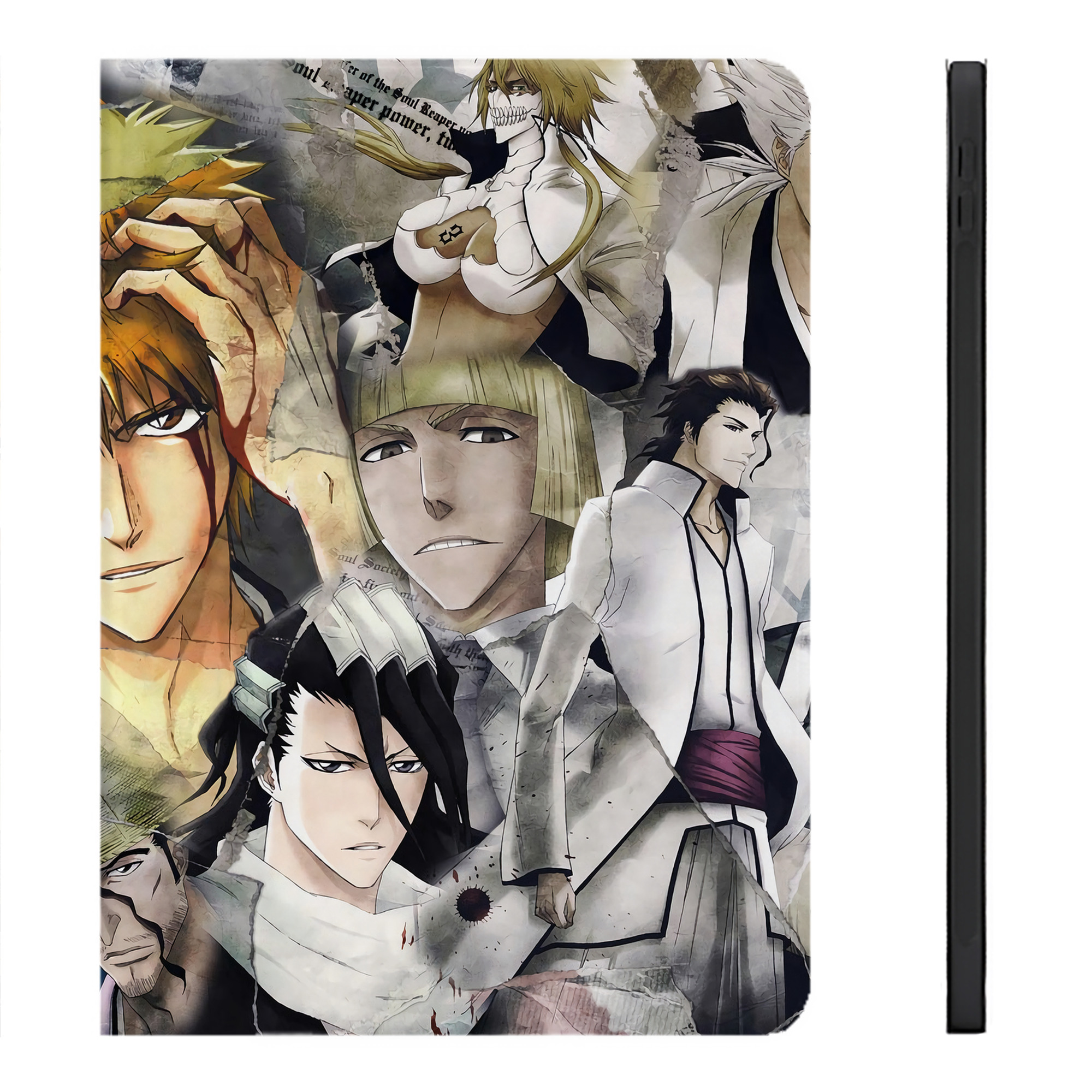 （画像用） ブリーチ BLEACH IPadケース ペンホルダー付き ブックスタイルデザイン